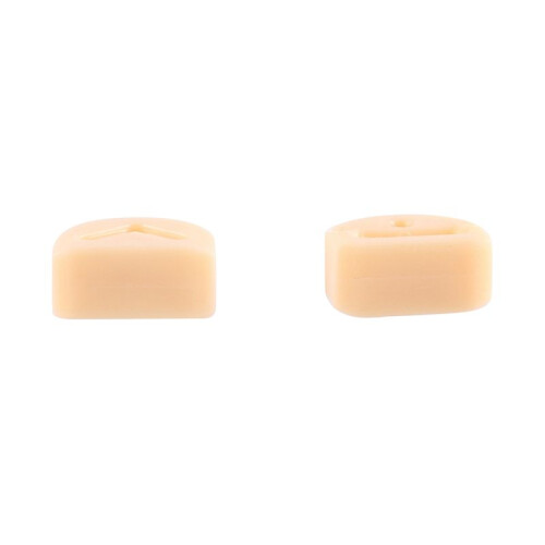 36Pcs Classical Guitar Rollers String Trees Retainer Guides Guitar String Locks Nut Block Clamp, Apricot 1