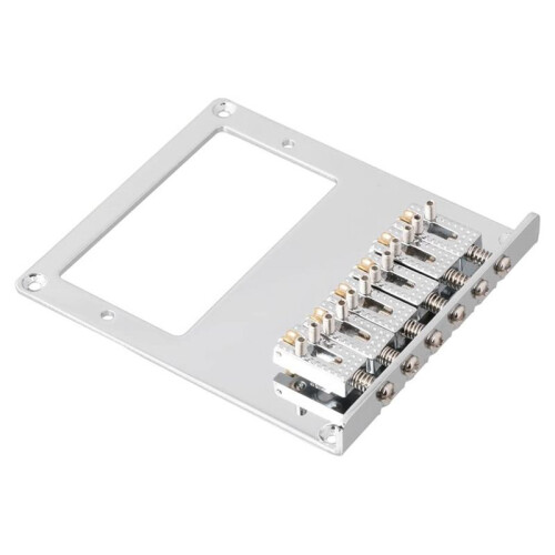 2X 6 Roller Saddle 6 String Humbucker Guitar Bridge do Gitary Tele Telecaster (Chrome) 2