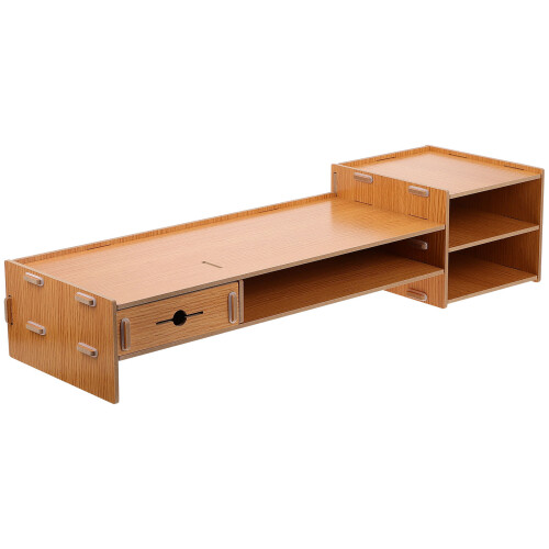 2Sets Computer Monitor Stand Rek Met Opbergruimte 1