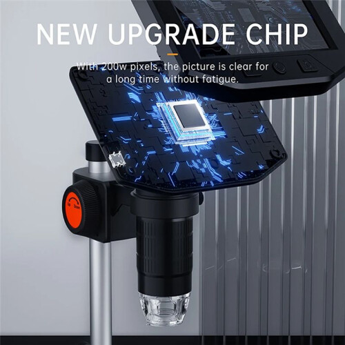 Microscópio Digital LCD de 4,3 Polegadas 1080P, Microscópio com Zoom de 50-1000x e Câmera Estéreo para Reparo de PCB de Eletrônicos 2