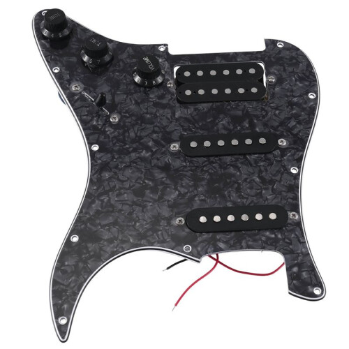ST SQ Elgitarr Laddad FöRtråDad Elgitarr Pickup-Enhet Svart PäRla 1