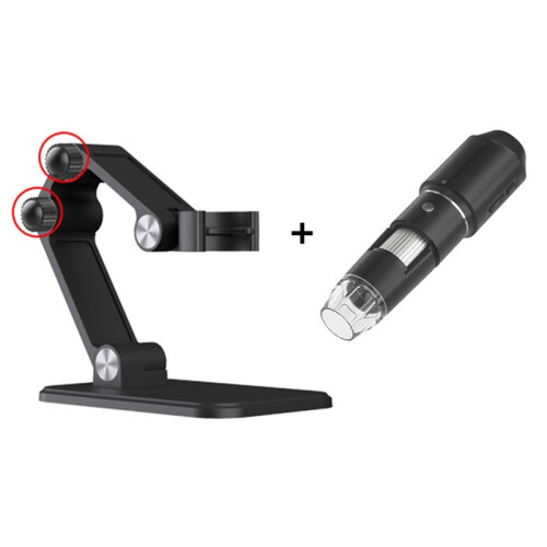 Microscope Numérique Wi-Fi HD 50X-1600X, Microscope Électronique pour Réparation Mobile, Support Réglable, 8 LED, pour Android/IOS. 2