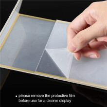 36PCS Gold Frame Acrylic Sign Holder Wedding Table Number Holder Slanted Menu Double Sided Stand, 4X6Inch Vertical