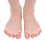 Toe Spacers Toe Separator for Overlapping Toes 1 Pair Beige 1