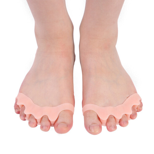 Toe Spacers Toe Separator for Overlapping Toes 1 Pair Beige