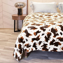 Hot Pink Cow Print Flannel Fleece Throw Blanket 60x80 Inch Soft Cozy Decorative Blanket for Bed Couch Sofa Camping Travel