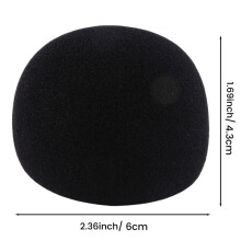 For H1 2Pcs/Set Recording Pen Sea Cotton Cover H1 Recording Pen Microphone Windproof Sponge Cover
