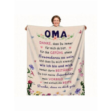 Super Soft Personalized Flannel Throw Blanket for Nana, Grass Green - Cozy Gift for Birthday, Christmas, Mother's Day from Family & Friends