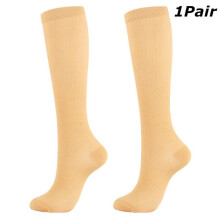 1 Pairs Compression Socks for Men Women Wide Calf Circulation Knee Socks 20-30 mmhg For Running Athletic Nursing Travel