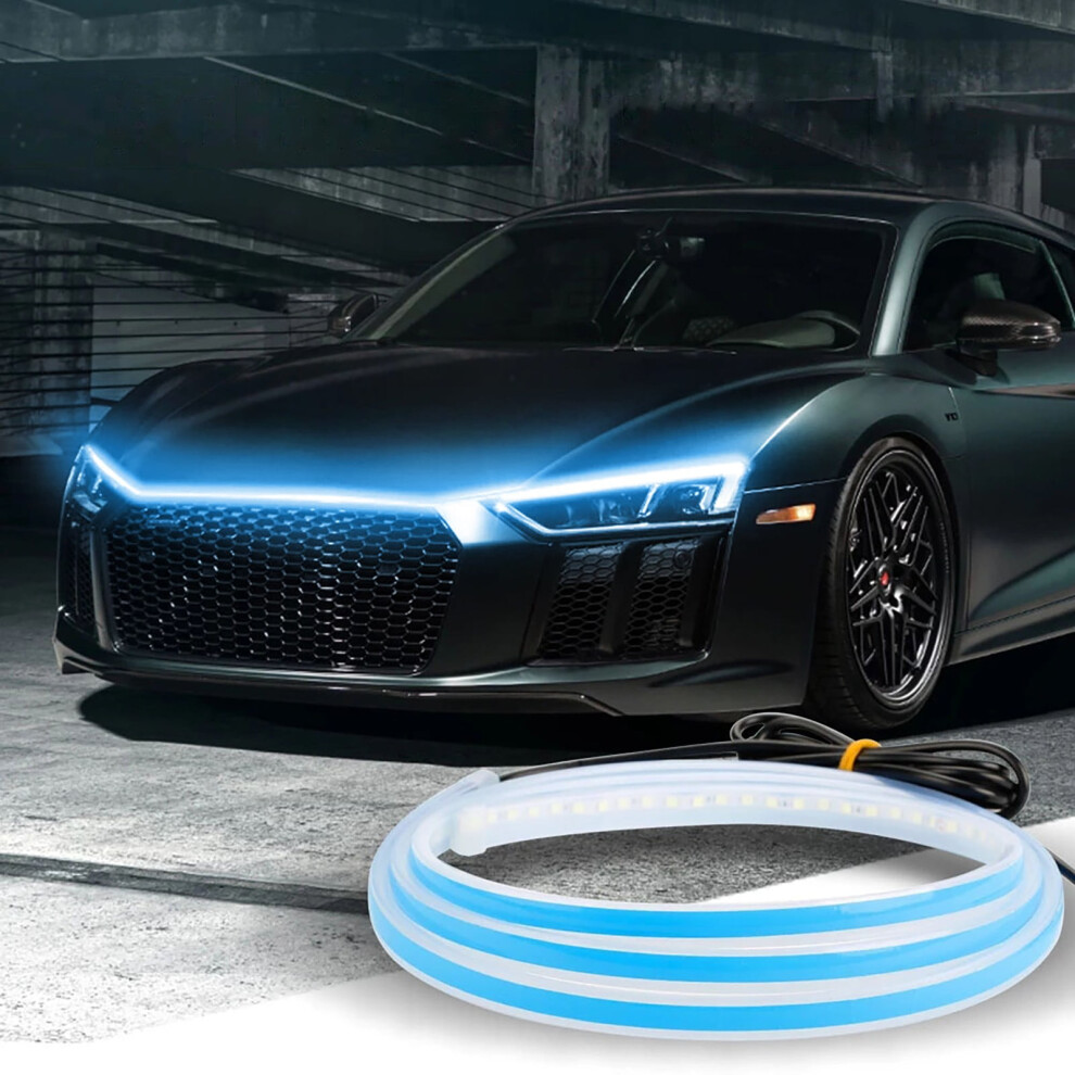 Exterior Lights For Cars, 59 Inch Car Hood Strips Led Daytime Running Strip Neon For Car 9482726243472