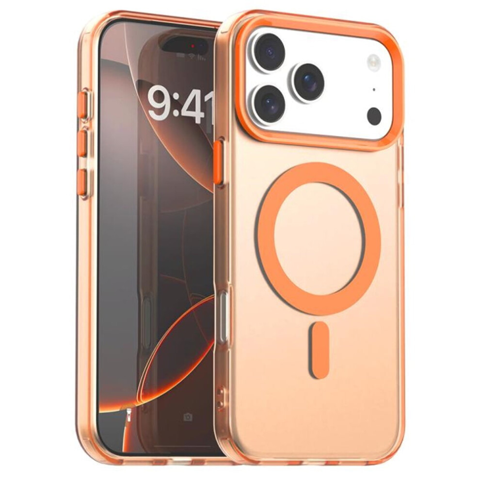 Cute Candy Magsafe Case For Iphone 17 Pro 6.3" Â Slim, Anti-Slip, Shockproof, Drop Protection Orange 9482726241744