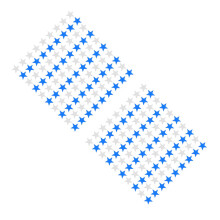 4000Pièces Confettis Table Étoile À 5 Branches Bleu Argent Décoratif