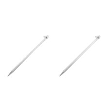 2Pcs Brass Grounding Rod Silver Coated for Fence Safety