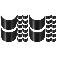 40Pièces Visière Décorative Casquette Noir Résine PVC