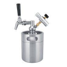 The Artisan's Choice, Mini Keg Growler with Adjustable Faucet for Optimal Pouring, Crafted from Premium Food Grade Stainless Steel for Freshness