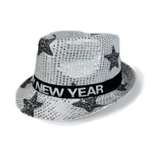 New Year Party Hats for Women Men Unisex Celebration Birthday Holiday Cap, Light Gray