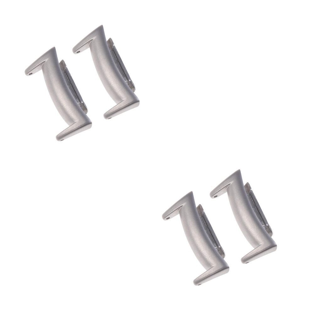 4Pcs Stainless Steel Watch Connector Band Adapter Durable Black 3712694907547