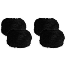 4Stk Schwarze Handgelenkmanschetten Für Damen