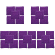 25Pcs Soft Purple Microfiber Pet Blanket Guinea Pig Cage Sleeping Mat