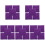 25Pcs Soft Purple Microfiber Pet Blanket Guinea Pig Cage Sleeping Mat 1