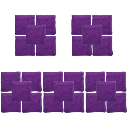 25Pcs Soft Purple Microfiber Pet Blanket Guinea Pig Cage Sleeping Mat