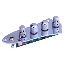 2X 5 Jazz JB Bass Loaded Wired Control Plate for 4/5 String Bass Guitar Parts JB-08CR
