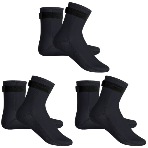 3Paires De Noires Confortables Anti-Usure
