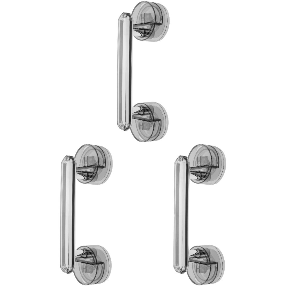 Happyyami 3Pcs Abs Bathroom Grab Bar Non-Skid Safety Handle For Elderly Home Use