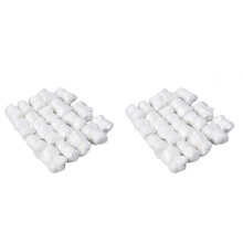 200Pcs White Waterproof Shower Caps Elastic Hair Hats for Spa and Home