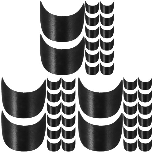 60Pcs Black Resin PVC Hat Visor Replacement, Sun Protection