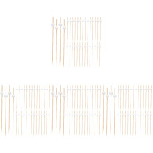 400Pcs Bamboo Acrylic Cocktail Picks Multi-Color Fruit Skewers