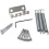 2st 52,5 mm Gitarr för STRATOCASTER Tremolo Bridge Set för  Strat Squier Elgitarrbyte, Silver 3