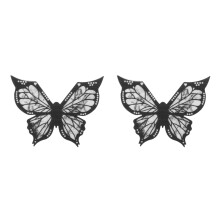 2Pcs Black Silicone Butterfly Eyeliner Stencil Precise Eye Makeup Tool