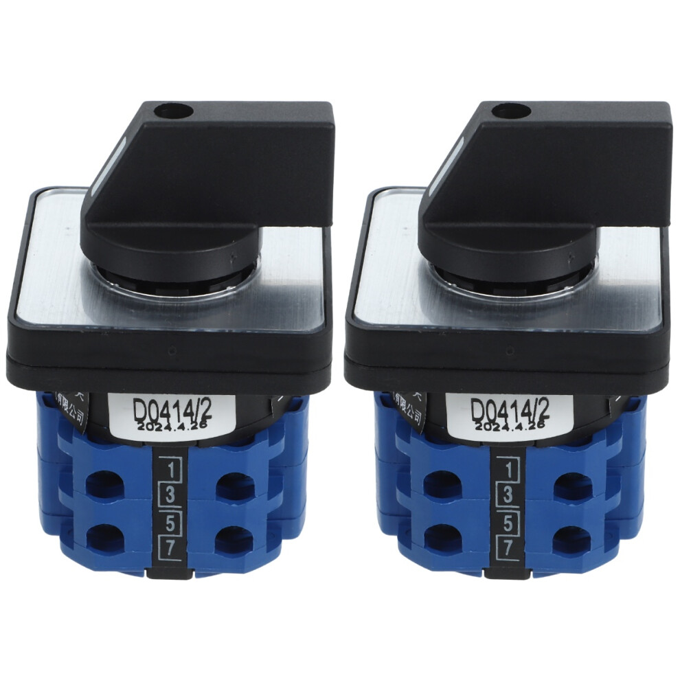 2Pcs Rotary Cam Selector Switch Transfer Switch Abs 3712694907424