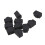 Ethernet Hub Port RJ45 Anti Dust Cover Cap Protector Plug 80Pcs Black 2
