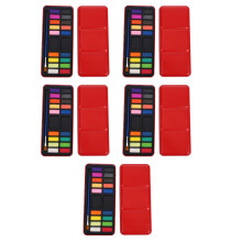 5Pcs Beginner Watercolor Paint Set Portable Tin Case Vibrant Colors