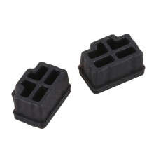 Ethernet Hub Port RJ45 Anti Dust Cover Cap Protector Plug 80Pcs Black