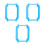 3Pcs Sky-Blue Watch Screen Protector Lightweight Protective Frame 1