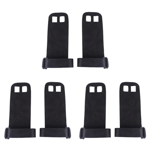 3Pièces Protège- Cuir Noir Avec Poignet Pour Tractions
