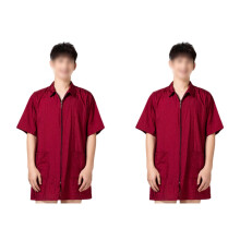 2Pcs Red Hair Dye Clothes Soft Durable Short Sleeve for Men Women