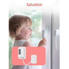 Upgraded Password Window Lock Child Safety Lock Baby Protection Children Fridge Lock Door Cabinet Limiter Locks-White