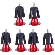 3Pcs Red Bike Bar End Plugs Handlebar Caps for Mountain and Road Bikes