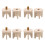 8Paires Bouchons Beige En Pour Stores Usage Animal 2