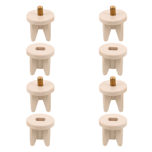 8Paires Bouchons Beige En Pour Stores Usage Animal 2