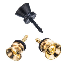 96 StüCk Gitarren Gurt SchlöSser Metall Riemen Knopf Metall End Stifte Flacher Kopf für Akustische Klassische Elektrische Gitarren Bass Ukulele