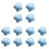 12Pcs Blue Ceramic Door Knobs Heart Shape Furniture Pulls for Home Use 1