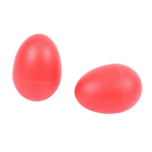 5 Pair Plastic Percussion Musical Egg Maracas Shakers Red 1