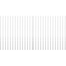 40Pcs Stainless Steel Metal Skewers for Grilling Bbq Silver Reusable