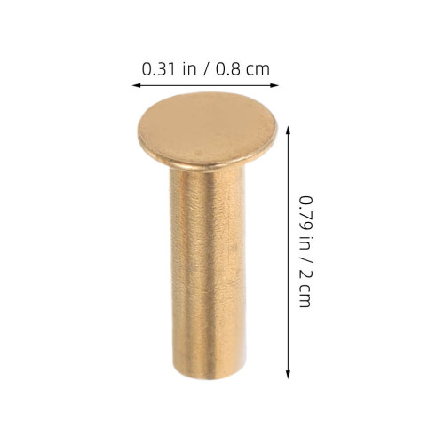 Replacement Rivets Locking Design Copper 7 Pairs 2
