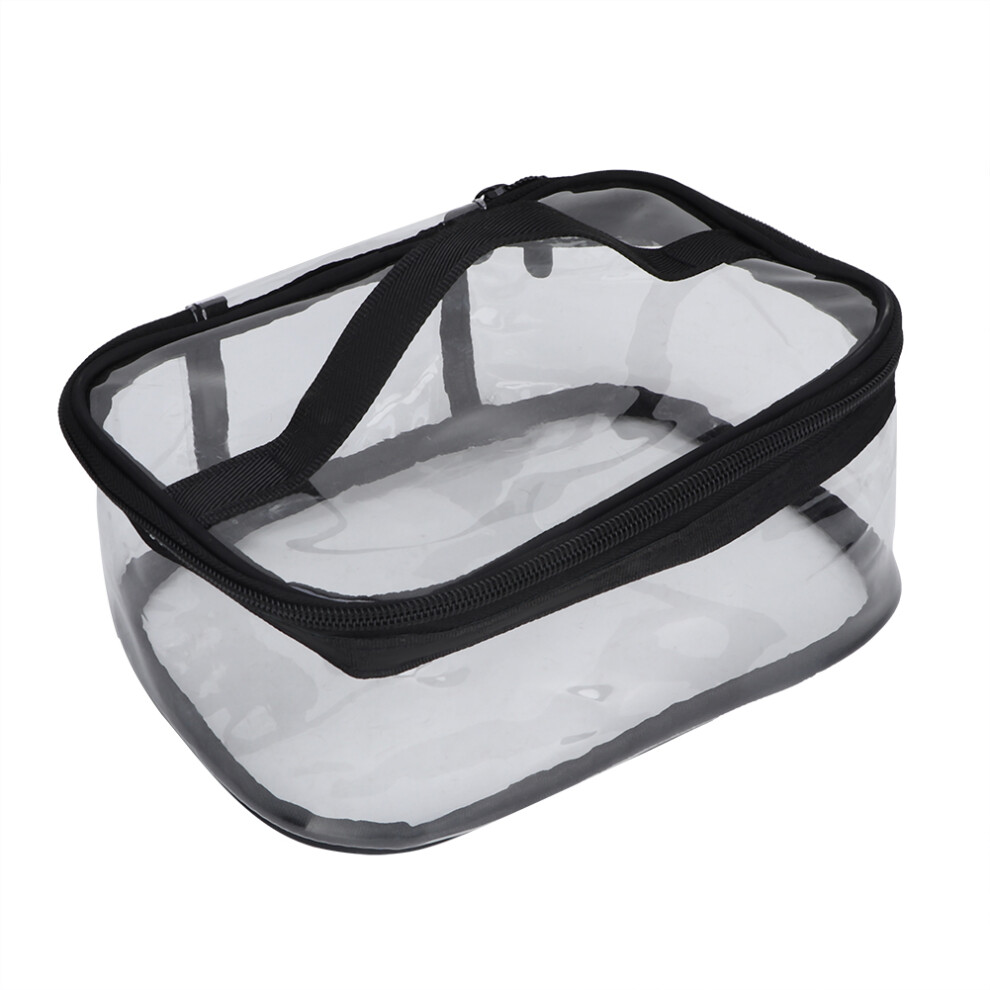 Reusable Clear Travel Makeup Bag, Portable & Lightweight PVC Material, Exquisite Zipper Waterproof Storage Pouch, TSA Approved Ideal for Neat